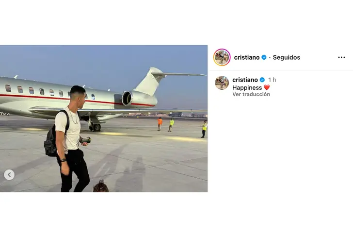 Cristiano Ronaldo tras sus vacaciones en Abu Dabi