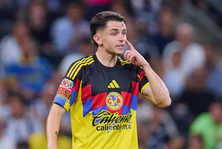 Álvaro Fidalgo durante un cotejo del Club América
