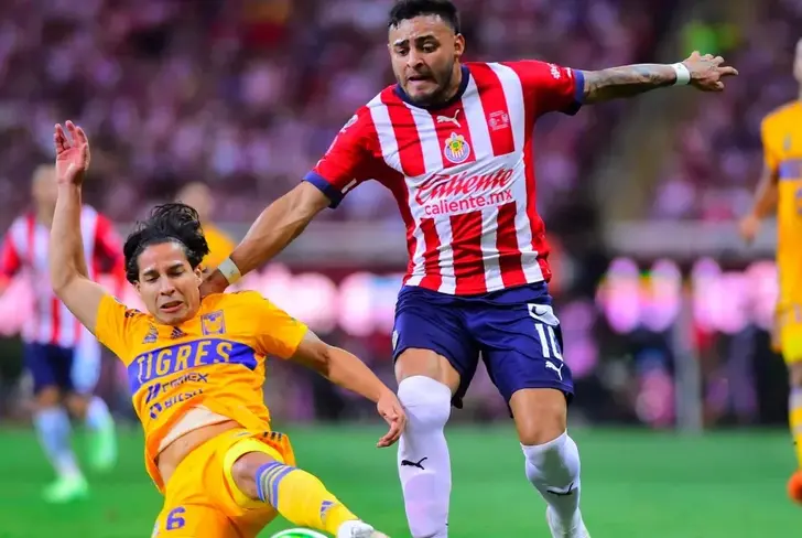 Alexis Vega perdió una final ante Tigres como jugador de Chivas en el Clausura 2023