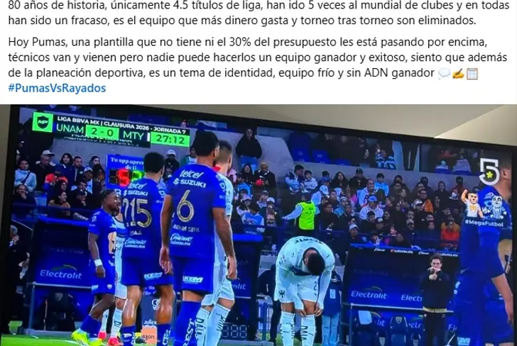 Jürgen Damm lanza una dura crítica a Rayados en sus redes sociales