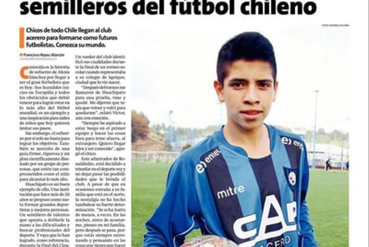 Víctor Dávila con el Huachipato / Foto: Tarapacá en e lmundo
