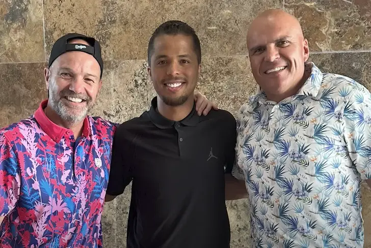 Luis García, Giovani Dos Santos y Francisco Chacón / FOTO YouTube