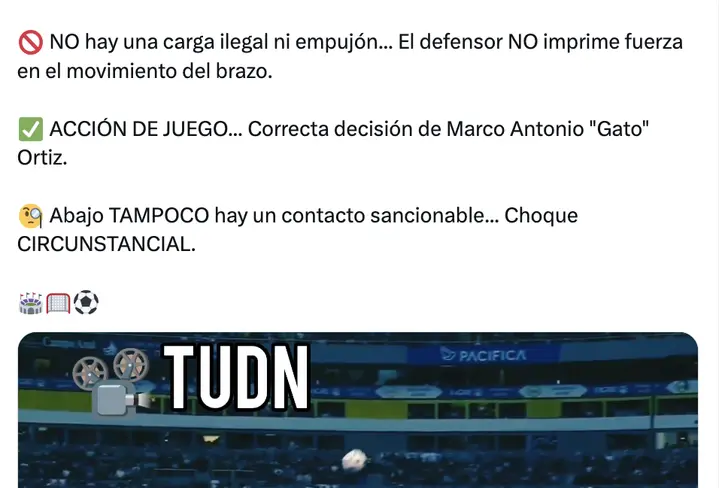 Juan Guzmán Gasso explica por qué no hay infracción en el choque de Bryan González