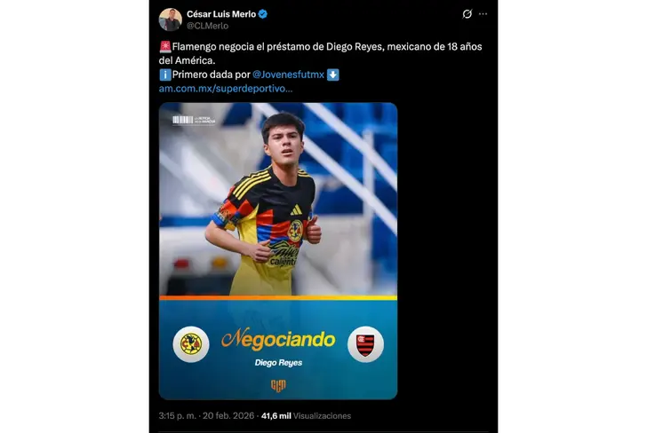 Información de César Luis Merlo sobre la salida de Diego Reyes
