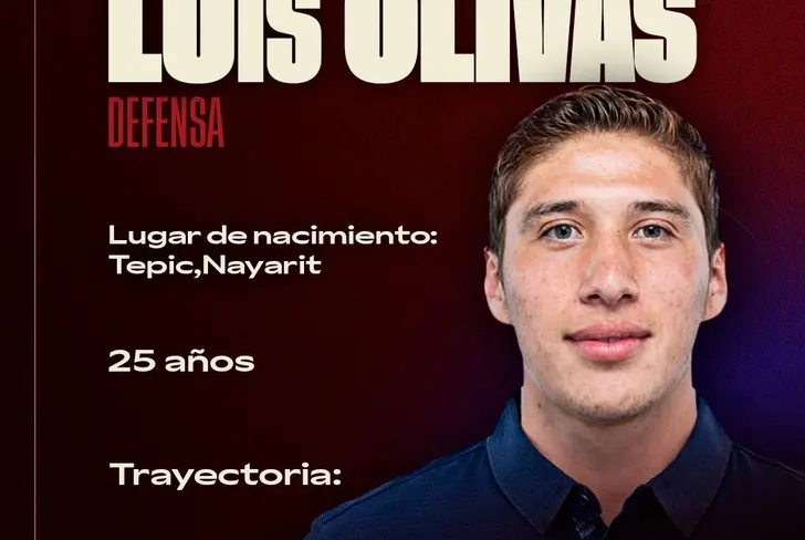 Luis Olivas es anunciado como nuevo futbolista del Atlante