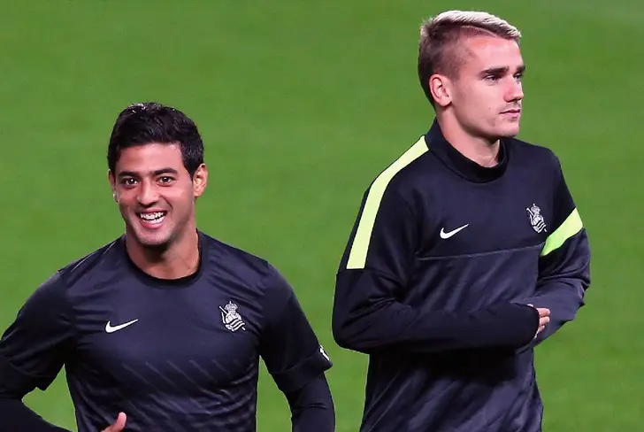 Griezmann formó una amistad con Carlos Vela desde su paso en la Real Sociedad