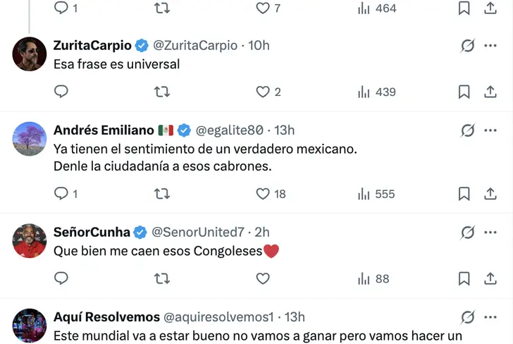 La reacción de los internautas al viral video de la afición del Congo
