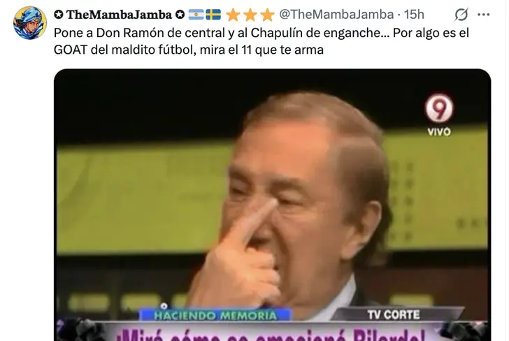 La reacción en X a la alineación de Lionel Messi