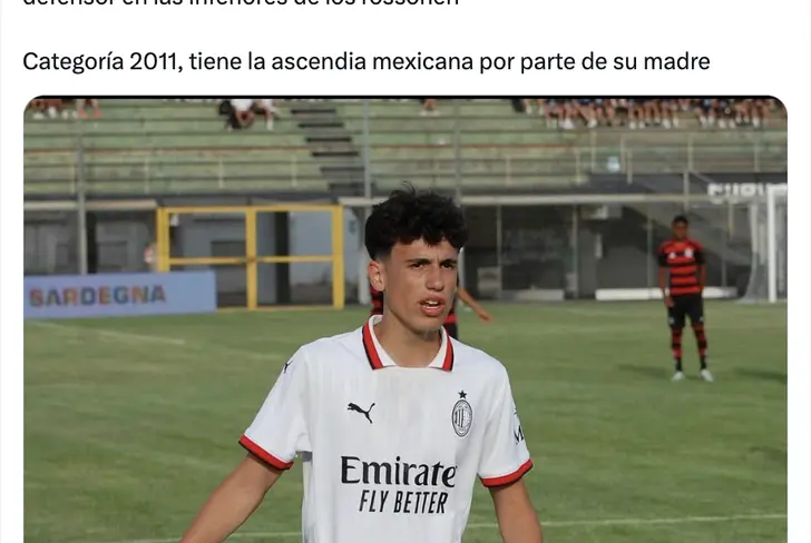 Matteo Zanacca: la joya mexicana que juega en el AC Milán