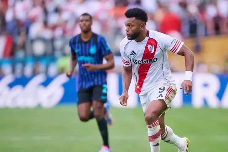 Miguel Ángel Borja en su etapa con River Plate
