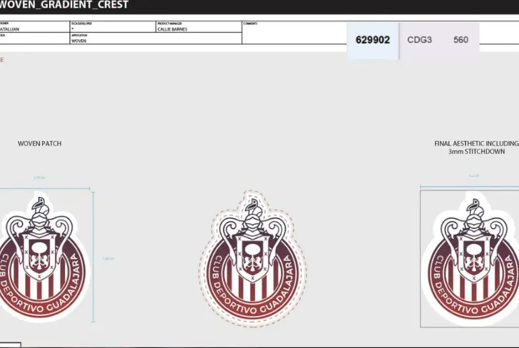 El escudo que tendría la indumentaria de Chivas bajo la tutela de Nike