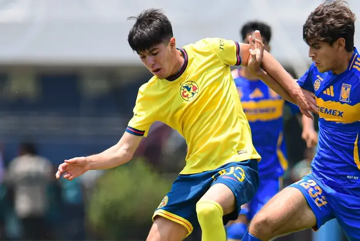 Diego Reyes durante su etapa con el América Sub-21