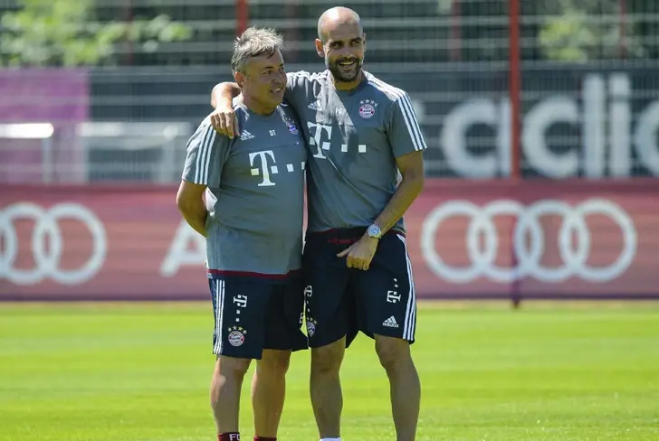 Torrent fue el entrenador asistente de Pep Guardiola