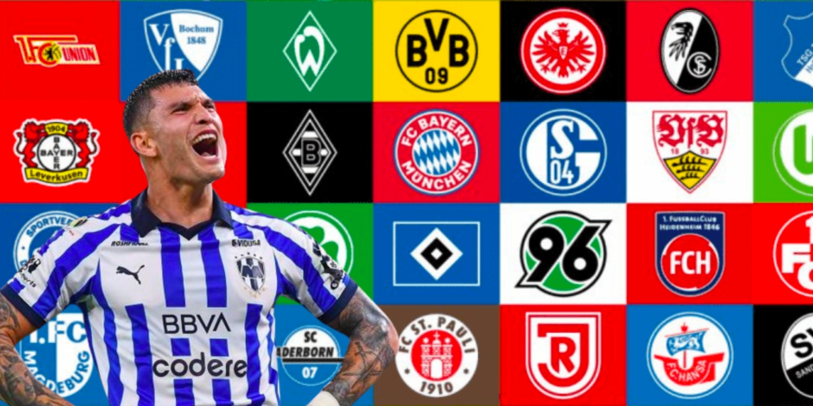 Apenas lleva 3 partidos con Rayados, el club europeo que acecha a Brandon Váquez