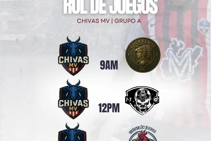 Los partidos que tendrá Chivas MV en la Copa Morelos / Foto: Instagram