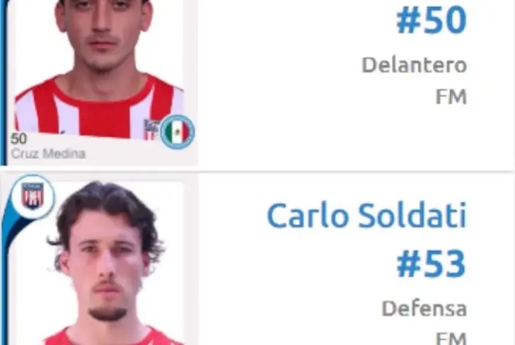 Carlo Soldati y Cruz Medina ya aparecen en el registro de la Liga MX