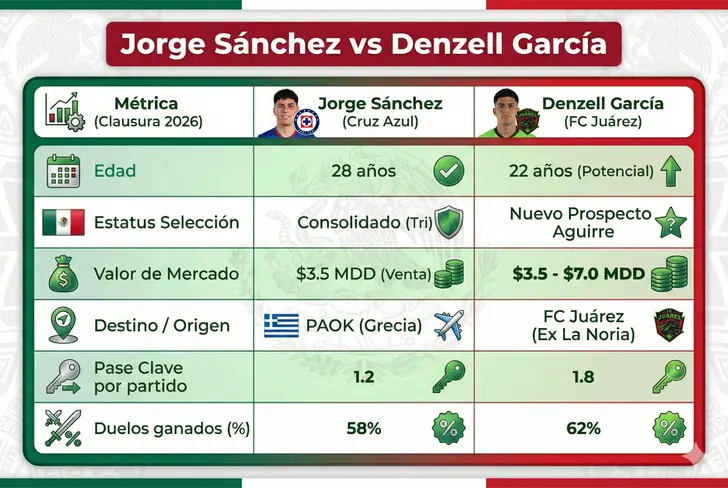 Jorge Sánchez vs Denzell García
