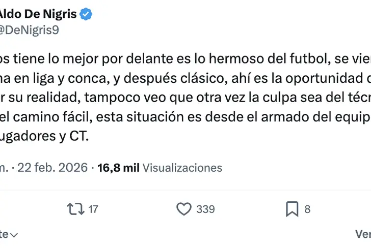 Aldo De Nigris lanza dardo a la directiva de Rayados tras perder ante Pumas