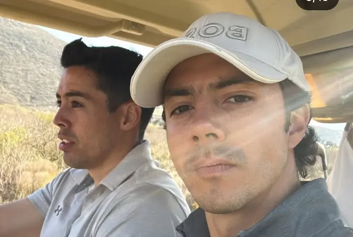 Sebastián Córdova y Eduardo Tercero disfrutando de una tarde de golf: Foto Instagram.
