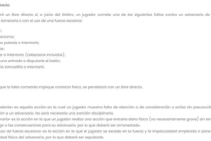 Lo que dice la Regla 12 sobre las infracciones imprudentes