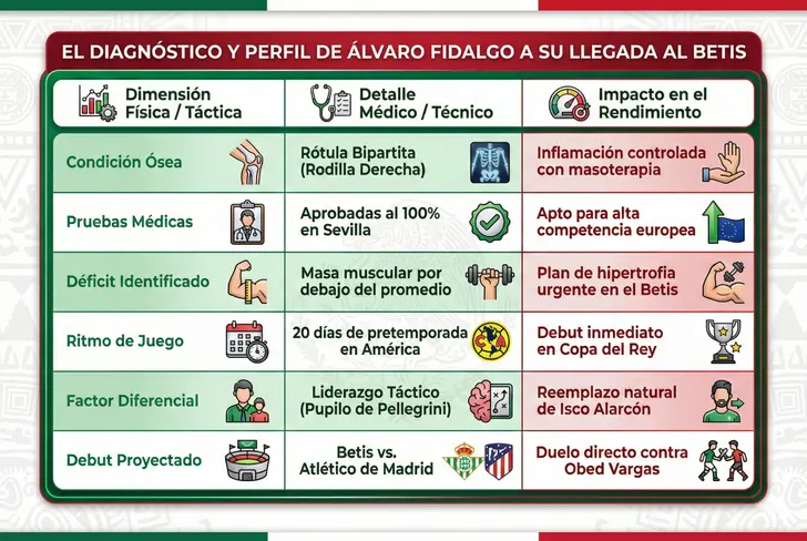 El diagnóstico y perfil de Álvaro Fidalgo a su llegada al Betis