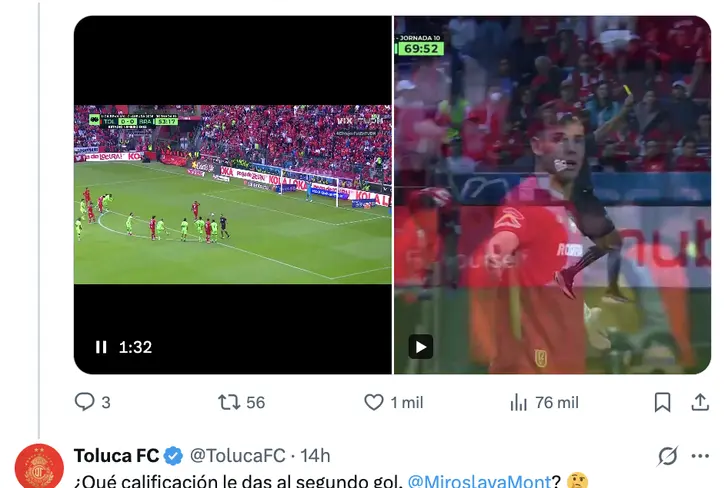 El mensaje del CM de Toluca a Miroslava Montemayor