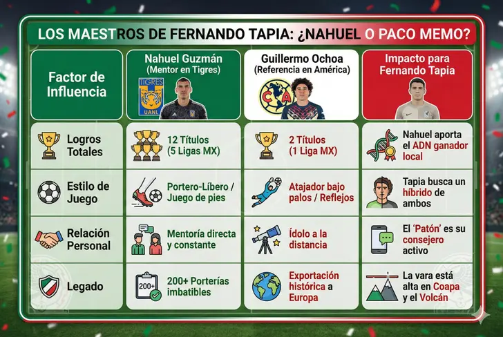 El impacto de Nahuel Guzmán y Memo Ochoa para Fernando Tapia