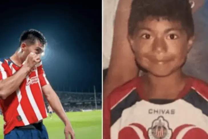 Así lucía Daniel Aguirre de niño con su jersey de Chivas
