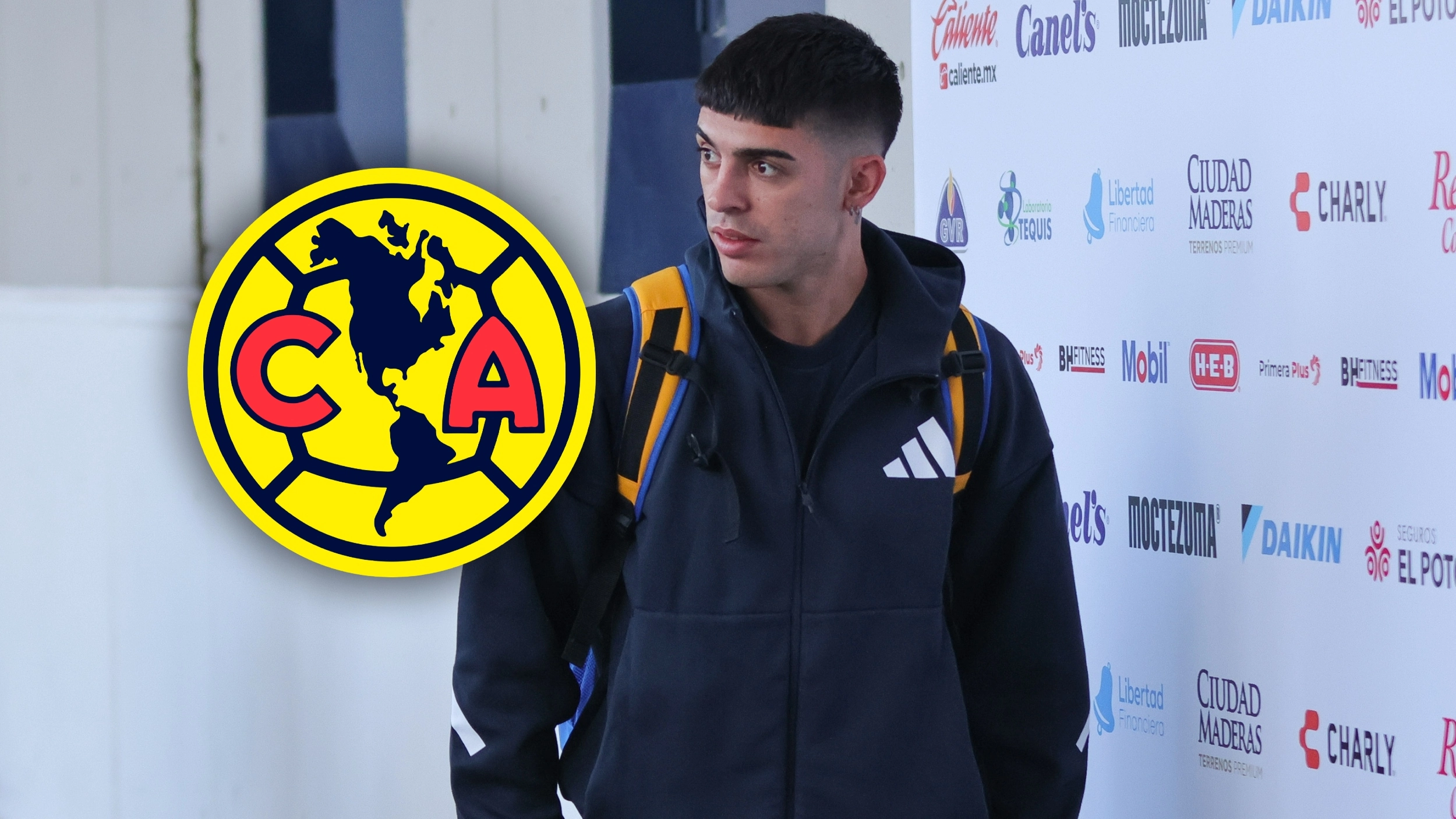 Juan Brunetta en las prácticas de Tigres UANL