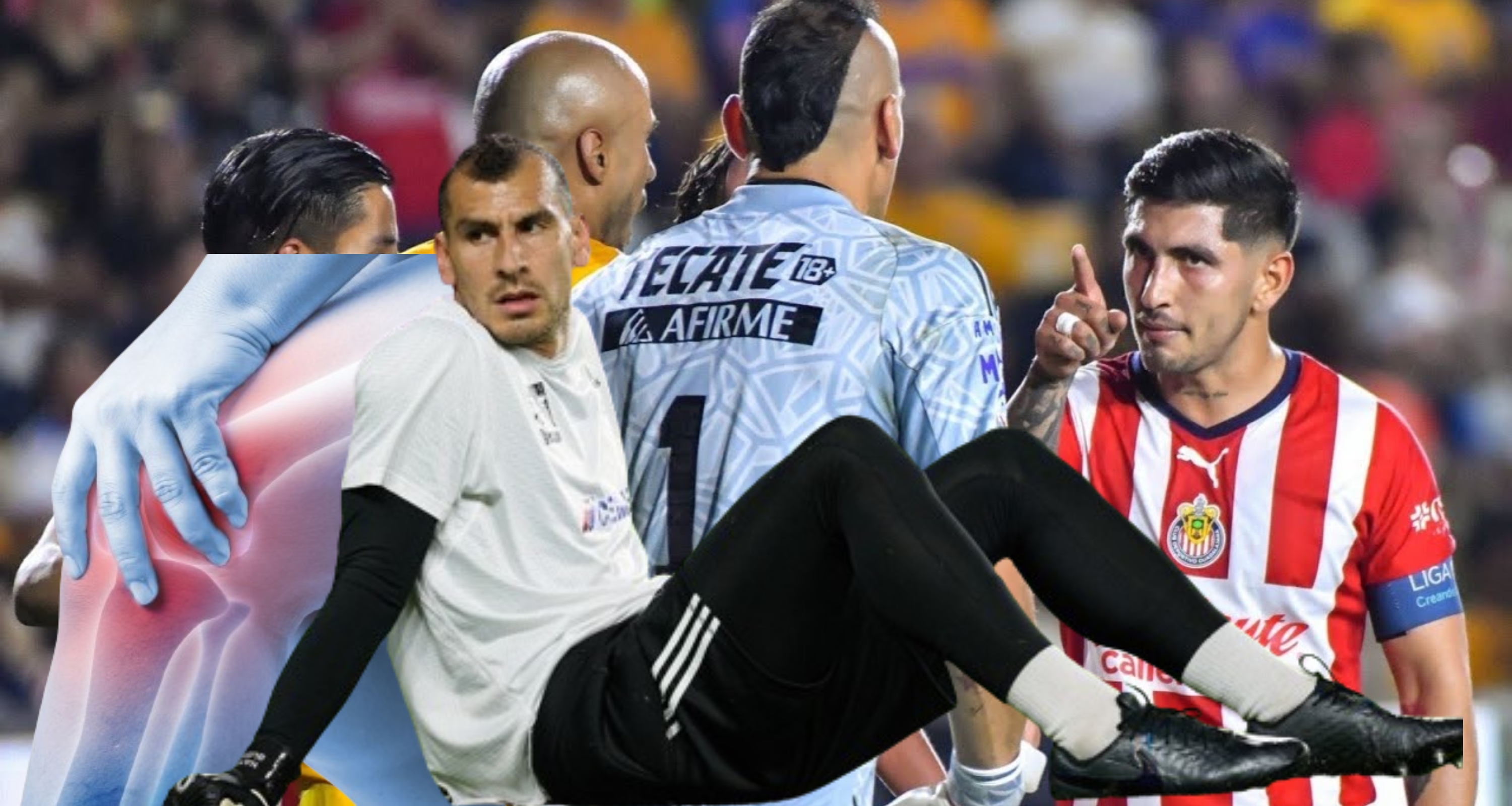 (VIDEO) Golpeó a Guzmán, ahora así se ve la rodilla de Nahuel tras su lesión